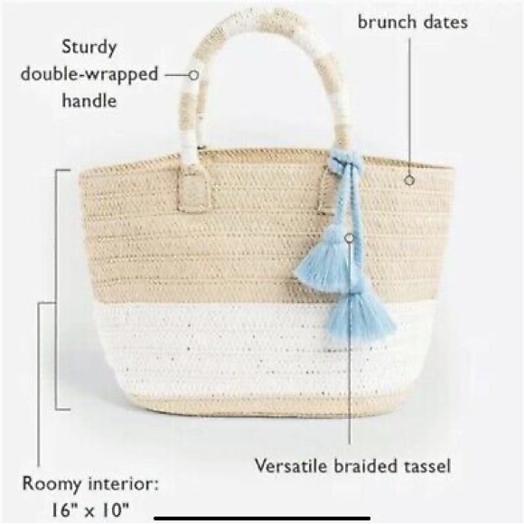 Brand New Altru Straw Tote w Tassels Dustbag and BONUS 👛🌞 - Picture 7 of 9